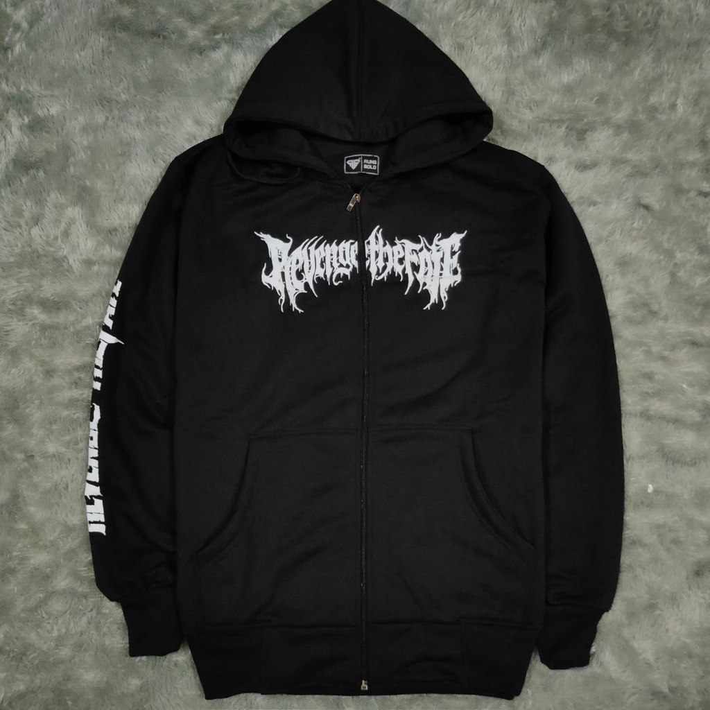 SASUKE.id / JAKET SWEATER HOODIE Premium REVENGE THE FEAT - SWEATER ZIPPER TENGKORAK PRIA TERBARU