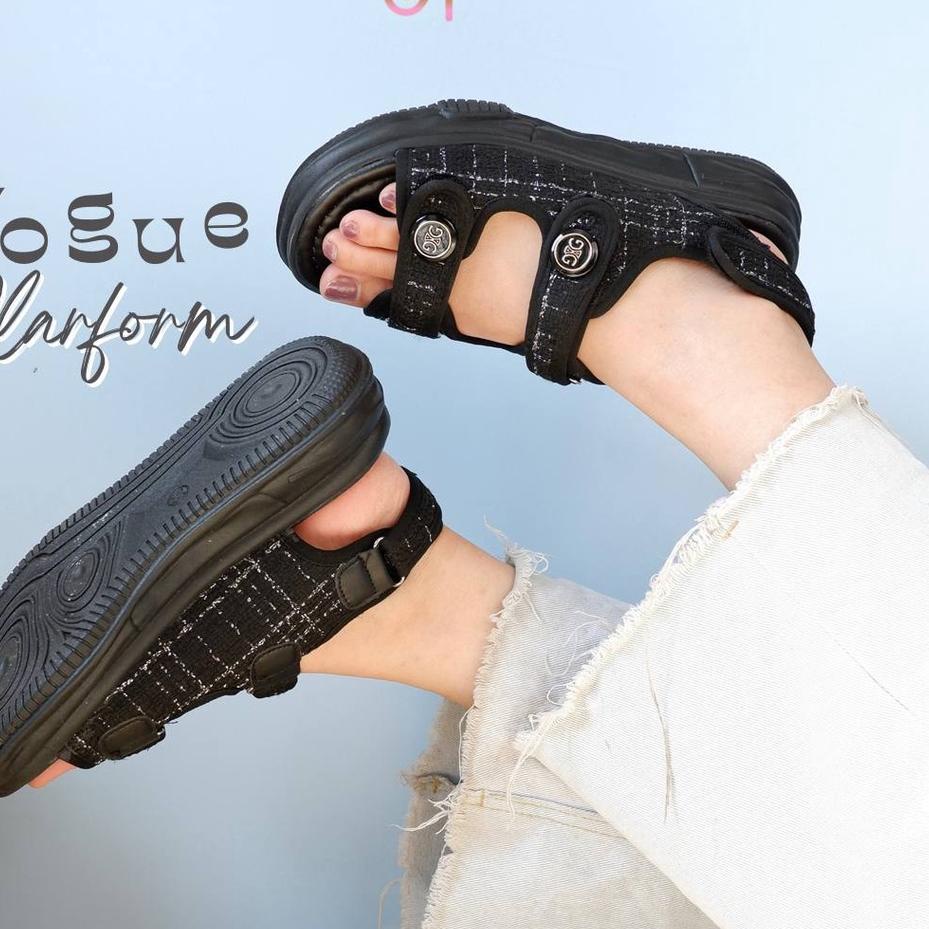 New NADILASTUFF ASLI VOGUE PLATFORM  'BISA ' SANDAL  Sepatu Wanita ORI IMPORT REALPICT KUALITAS  .. 