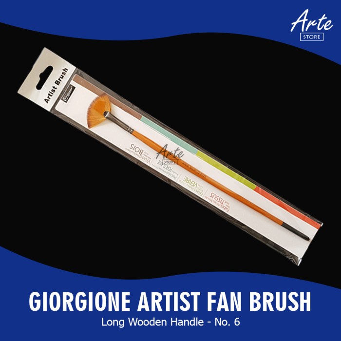 

Berkualitas Kuas Lukis - Giorgione Artist Fan Brush G-3025 No. 6 Limited
