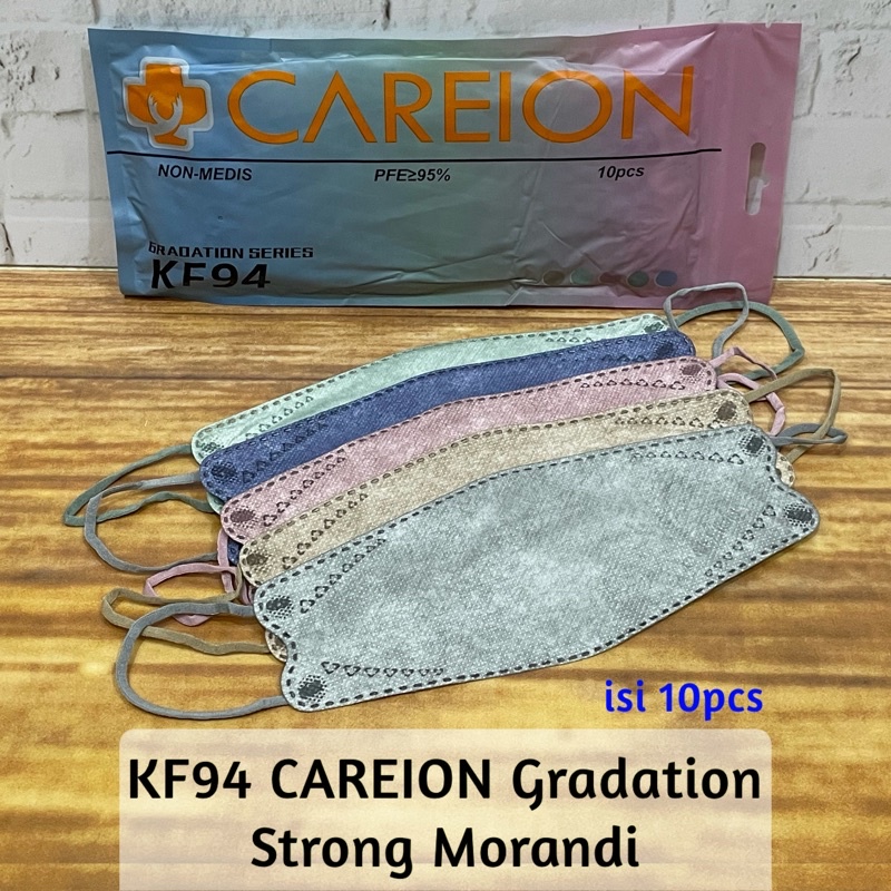 KF94 5ply Gradation Gradasi Series Careion Warna Mix Shrimpink Dan Mix Morandi Soft Pastel Isi 10 pcs per pack