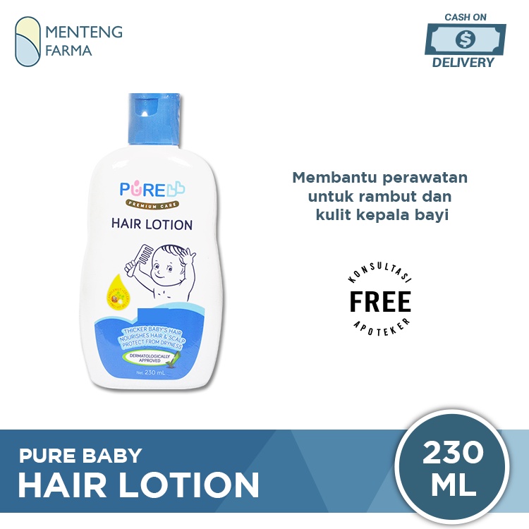 Pure Baby Hair Lotion 230 mL - Perawatan Rambut dan Kulit Kepala Bayi