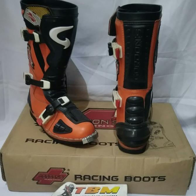 Ready stock] Sepatu Boot Trail Gordons GRMX Orange Hitam