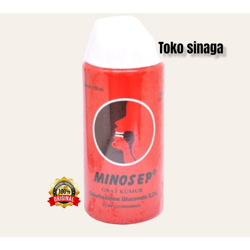Minosep obat kumur 150 ml.