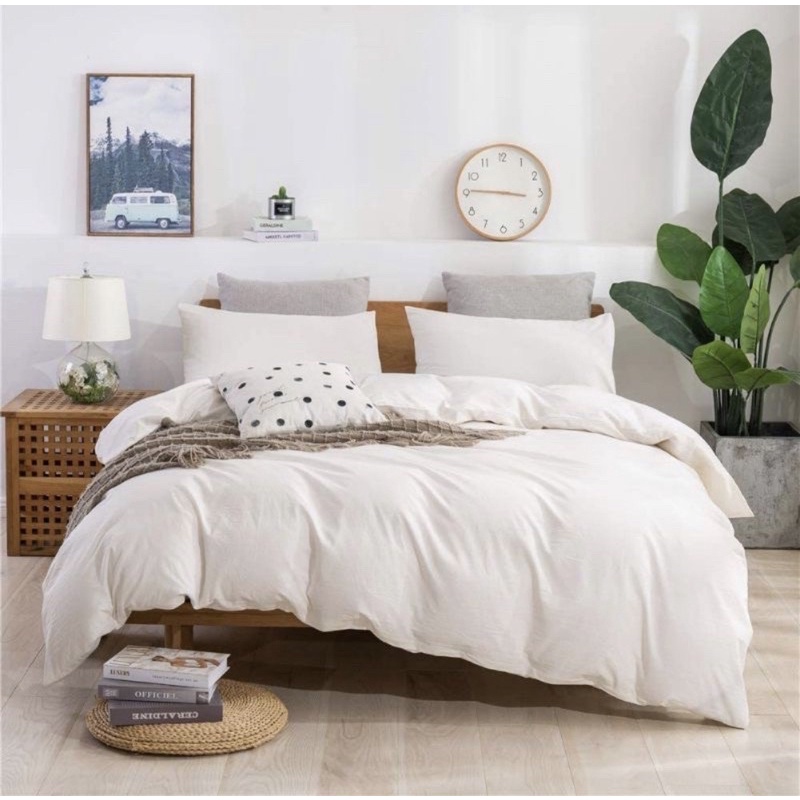 BEDCOVER SET AESTHETIC POLOS SIMPLE SELIMUT TEBAL