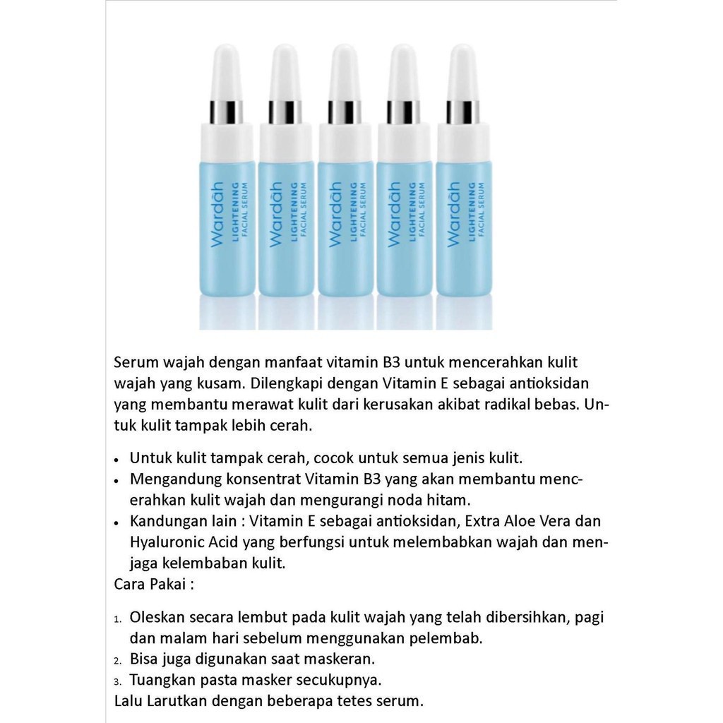 COD - SERUM WARDAH LIGHTENING / AMPUL - RUMAH CANTIK 354