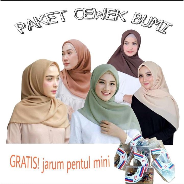 JILBAB BELLA SQUARE SEGIEMPAT &quot;PART II&quot; / PAKET HEMAT SPECIAL