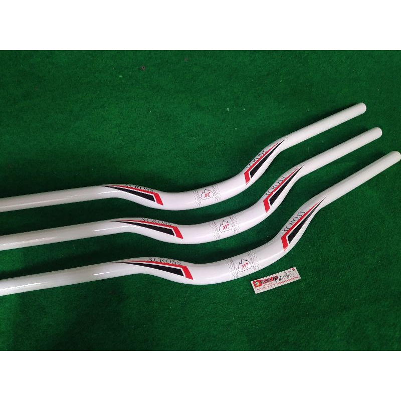 STANG / HANDLEBAR SEPEDA OVERSIZE ALLOY STANG X CROSS WHITE / PUTIH