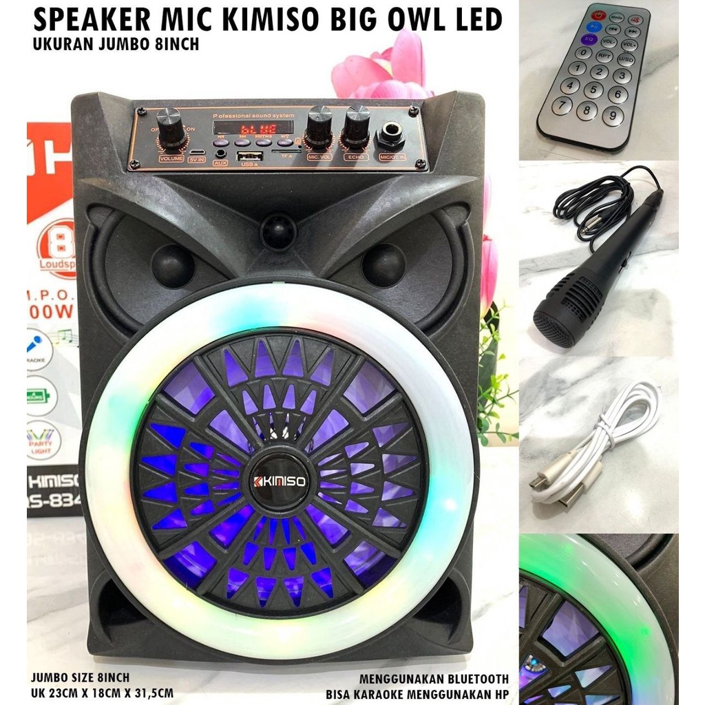 Speaker Mic Kimiso Big Owl Led