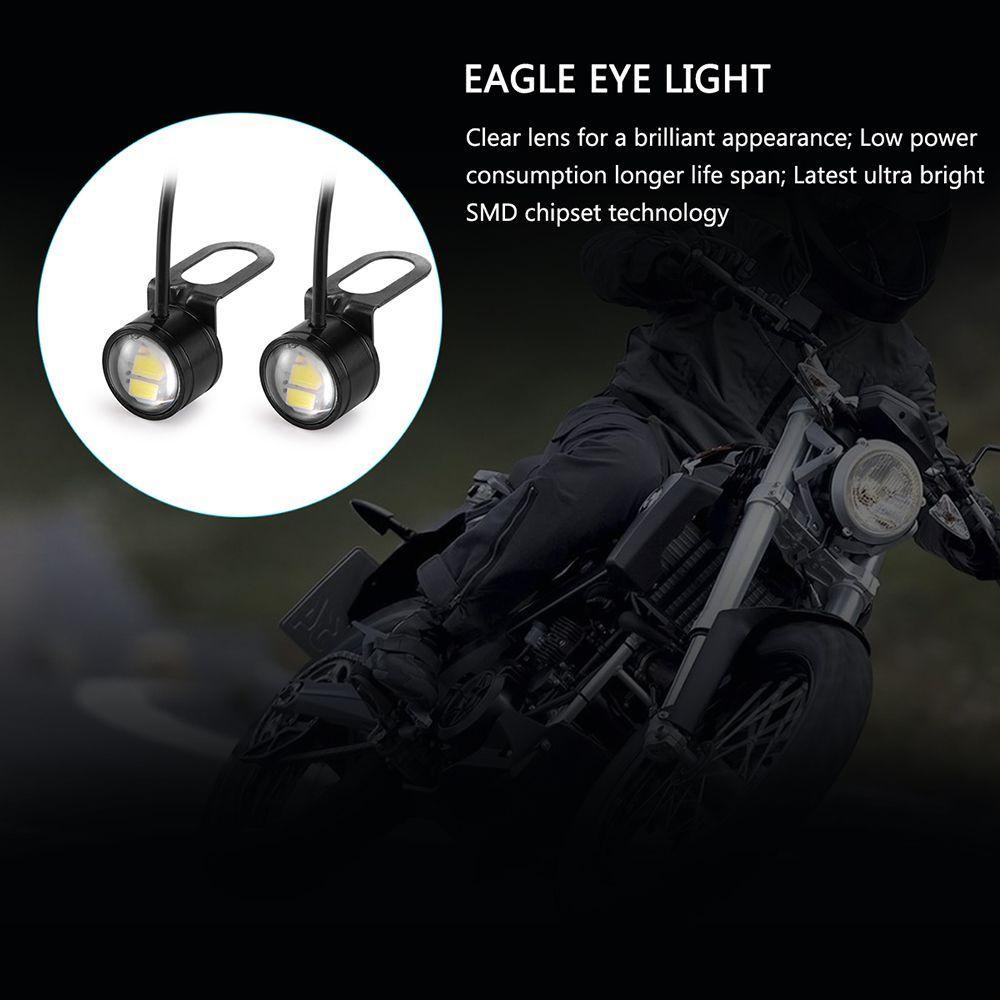 Lanfy 2pcs Eagle Eye 5W Siang Hari Untuk Mobil DRL Headlight LED 20mm Signal Bulb Lamp Lampu Kabut Motor