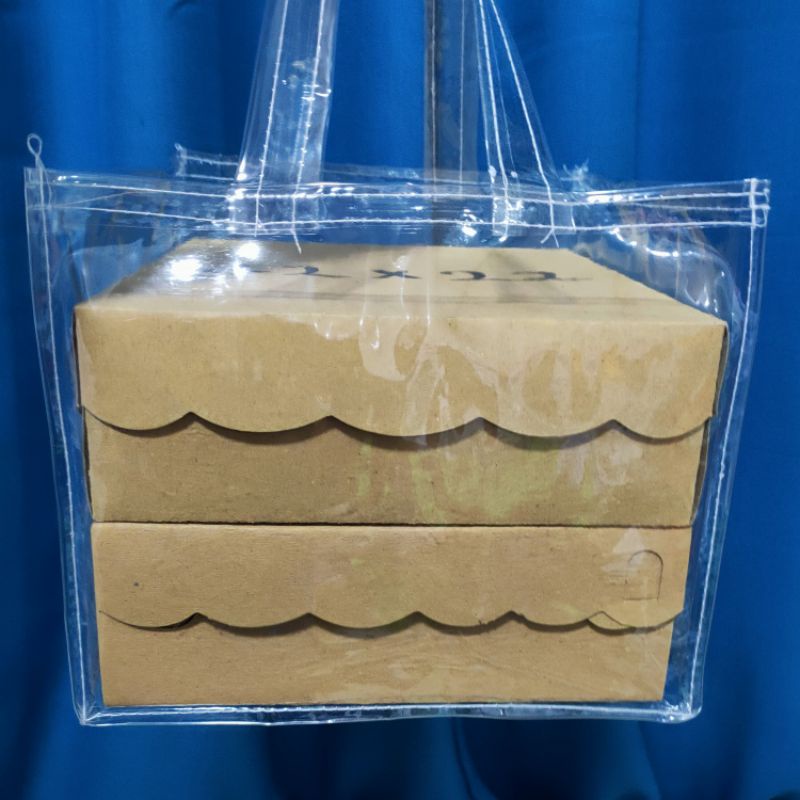 Termurah Tas Hajatan FULL MIKA 0,15mm uk.22x22x20cm (PxLxT) Harga LUSIN isi 12