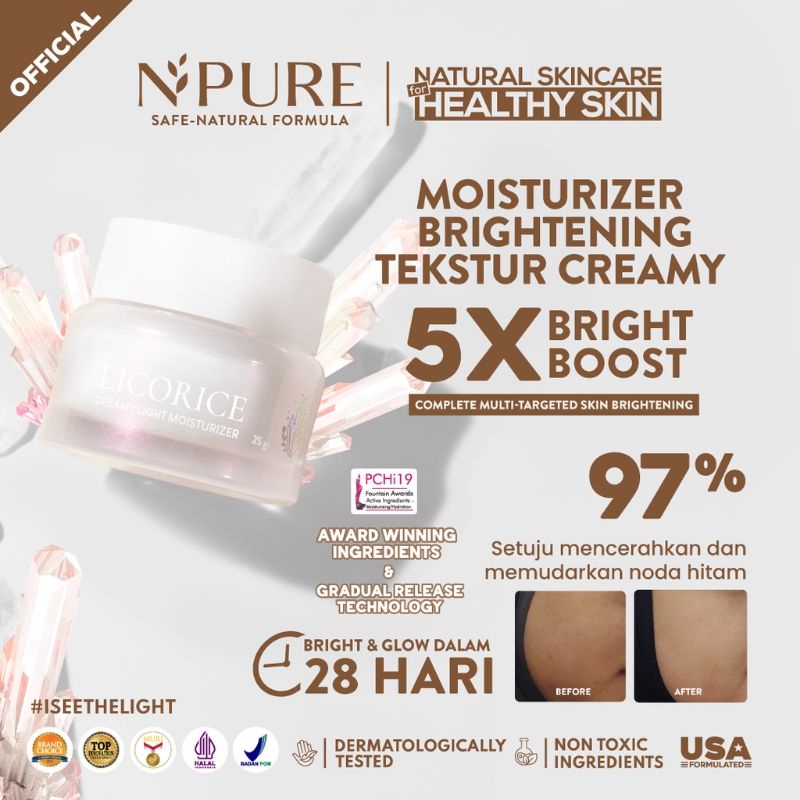 NPURE LICORICE CREAMY LIGHT MOISTURIZER