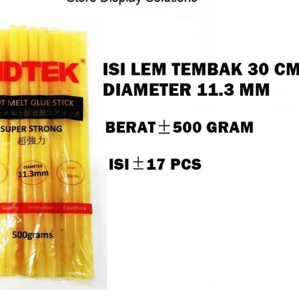 

ISI LEM TEMBAK ADTEK BESAR KUNING - REFILL GLUE GUN STICK - LEM BAKAR