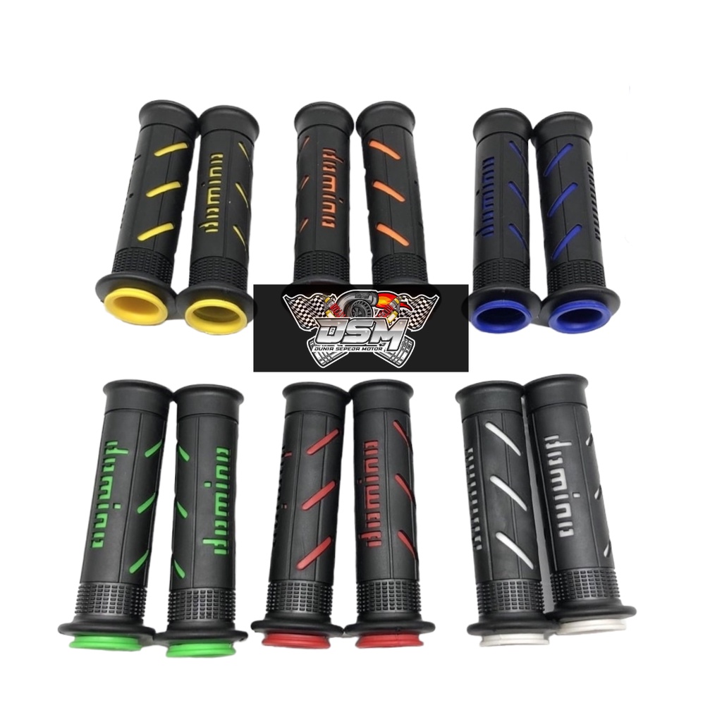 Handgrip Domino Handgrip Domino Handgrip Motor Variasi Domino Garis Universal Nmax,Aerox,Pcx,Vario,R15,Vixion,Cbr150r,Ninja Dan Motor Lain Nya