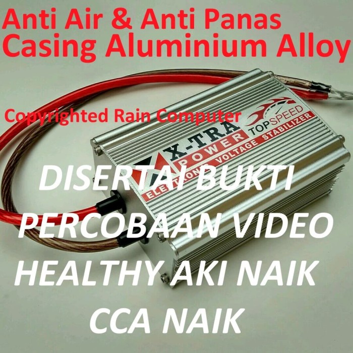 Volt Stabilizer Mobil penstabil tegangan listrik mobil Garansi 1 Tahun