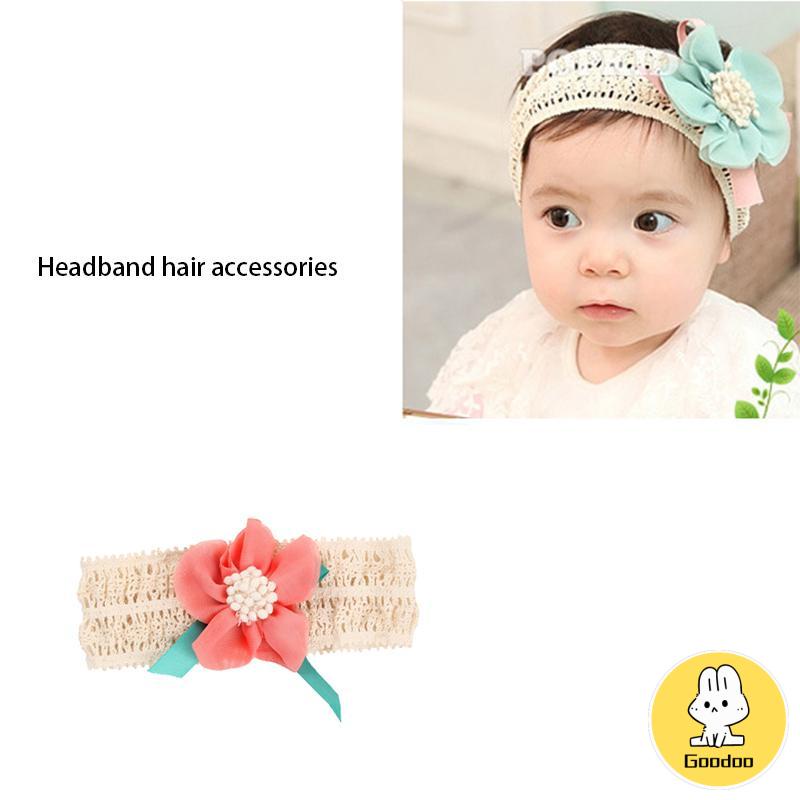 Turban anak bando baby Rambut bayi  perempuan lucu yang baru lahir dengan bunga dan kupu pita rambut -Doo