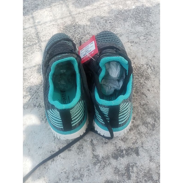 sepatu sneakers pro att hitam hijau tosca 37-39