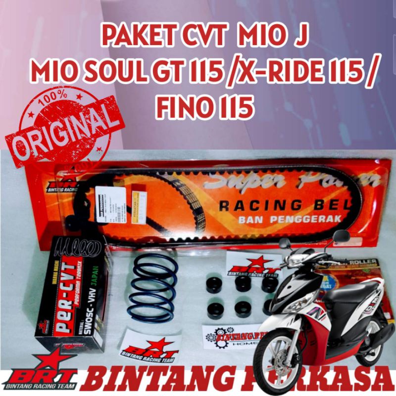 BRT Paket Cvt BRT Mio J/Mio GT/Fino 115/Soul GT 115/X-Ride 115 Paket Vanbelt Roler Per cvt Mio J 54P
