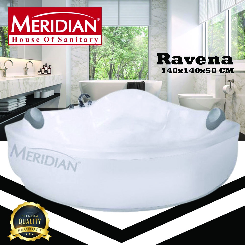 Bathtub Sudut Marble MERIDIAN Ravena