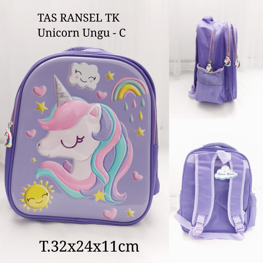 Tas Ransel Anak Perempuan TK Unicorn Kualitas Premium