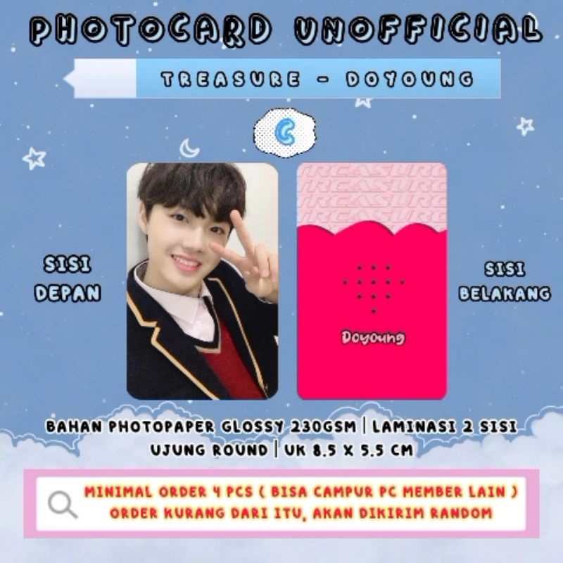 Photocard TREASURE - DOYOUNG / Photocard Unofficial / Photocard DOYOUNG TREASURE