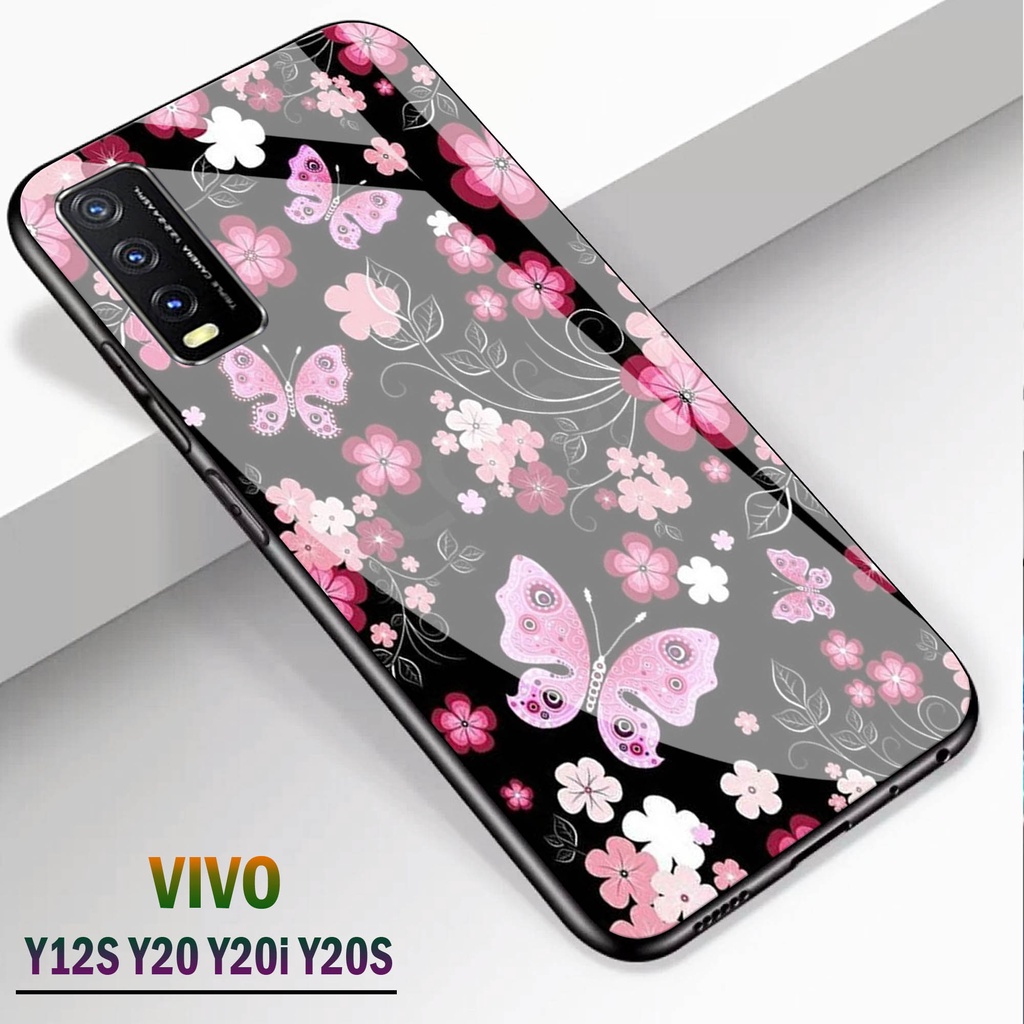 Softcase kaca VIVO Y12S Y20 Y20i Y20S - Case Handphone VIVO Y12S Y20 Y20i Y20S [T07].