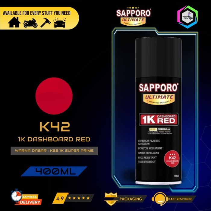 SAPPORO ULTIMATE Colour Cat Semprot K42 1K DASHBOARD RED 400cc