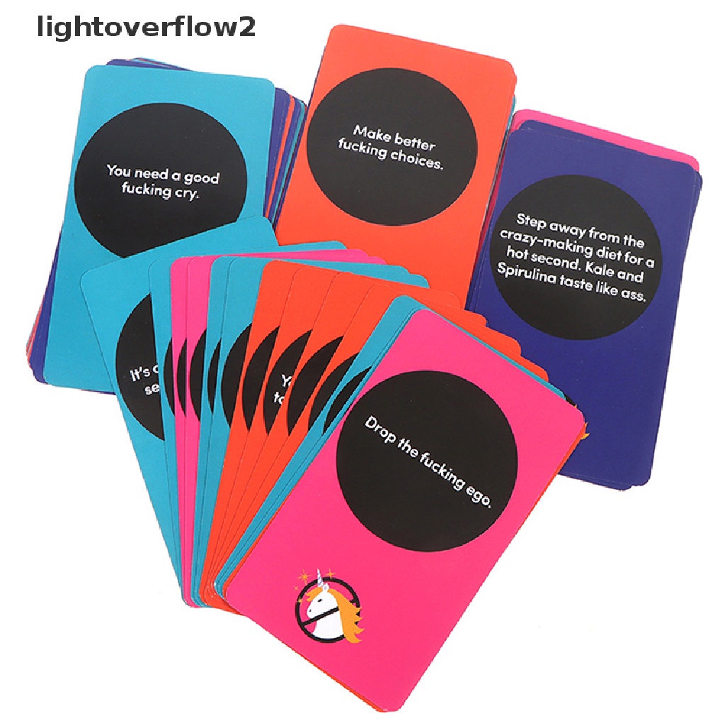 (lightoverflow2) Mainan Board Game Kartu Tarot Bahasa Inggris