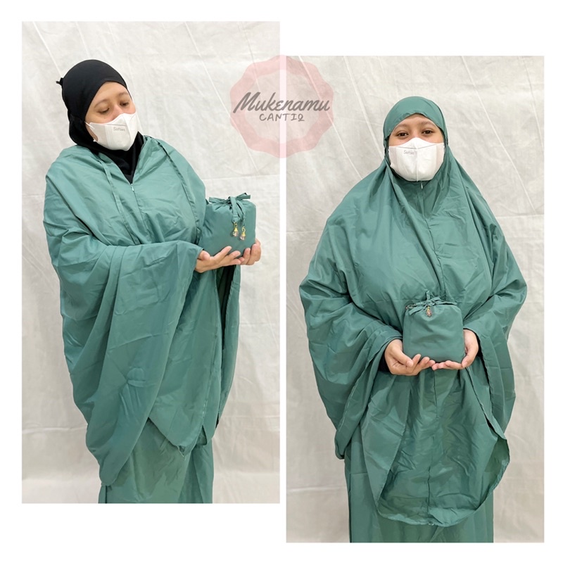 Mukena Mini Travel 2in1 Parasut Korea