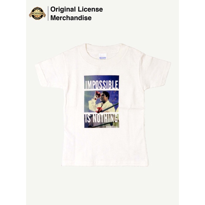 Kaos Baju Motif Anak Laki Perempuan Casual Ori MUHAMMAD ALI Impossible