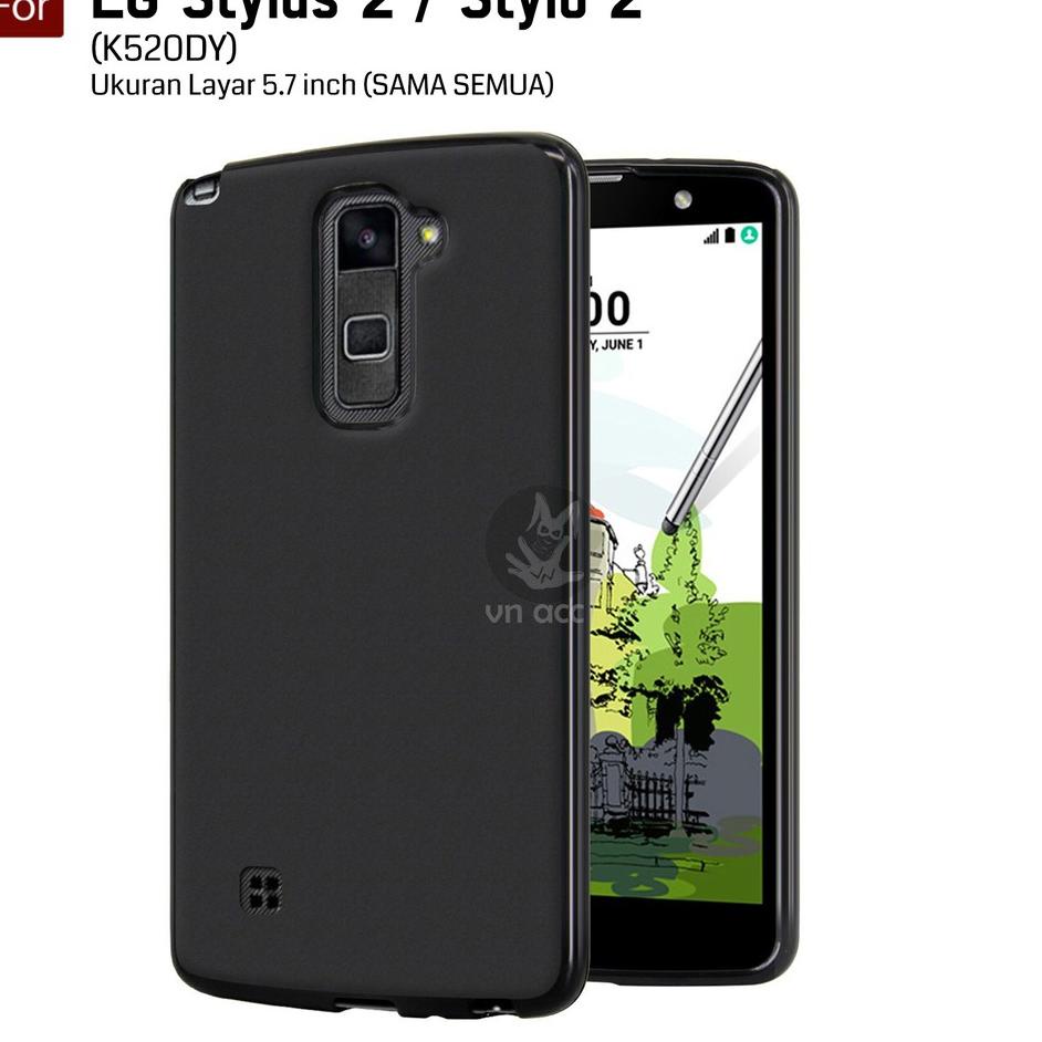 {MLP.18Oc22ι} Darknight LG Stylus 2 / Stylo 2 / K520DY / Dual / LTE | Black Matte Softcase Baby Skin