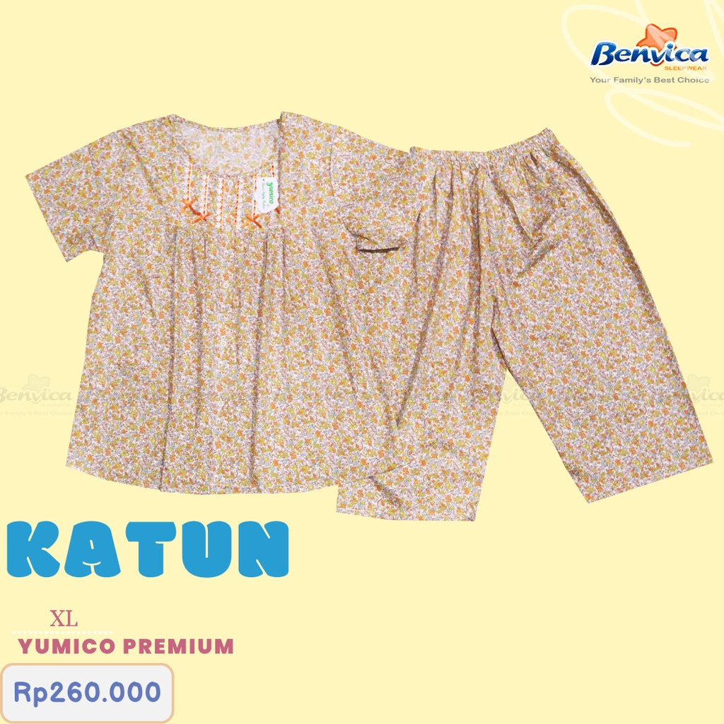 BAJU TIDUR SETELAN CELANA 3/4 XL KATUN PREMIUM YUMICO