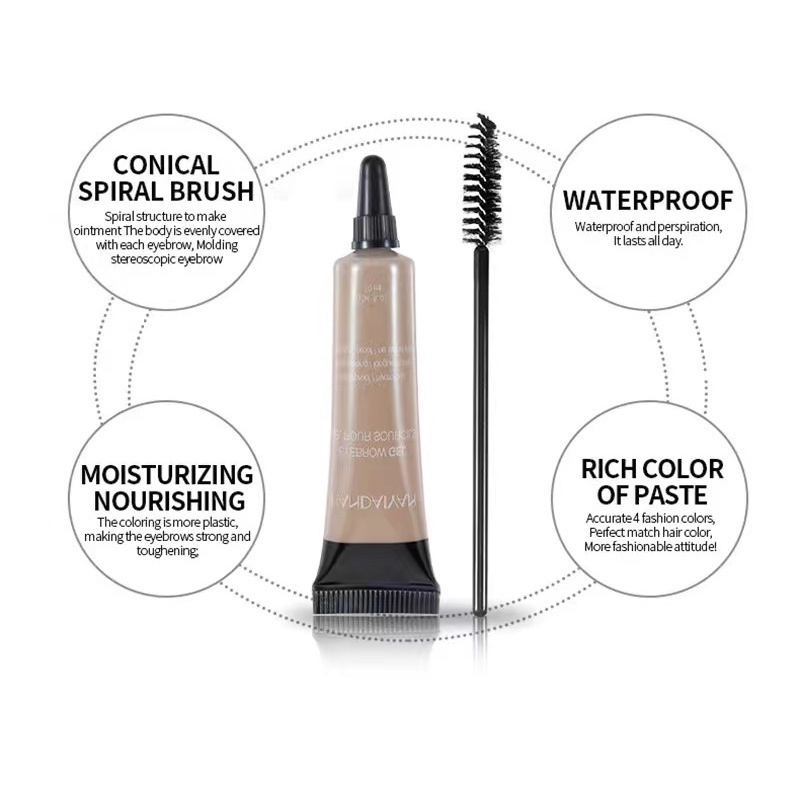 cod★ready★ Stereoscopic eyebrow cream persistent sweat and excellent color not easy to make up the perfect eyebrow pelembab alis waterpoof eyebrow gel globallagilaku