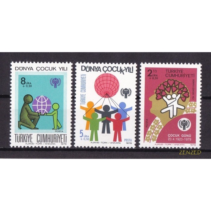 

0536 Perangko Turki 1979 Intl Year of The Child 4v Mnh