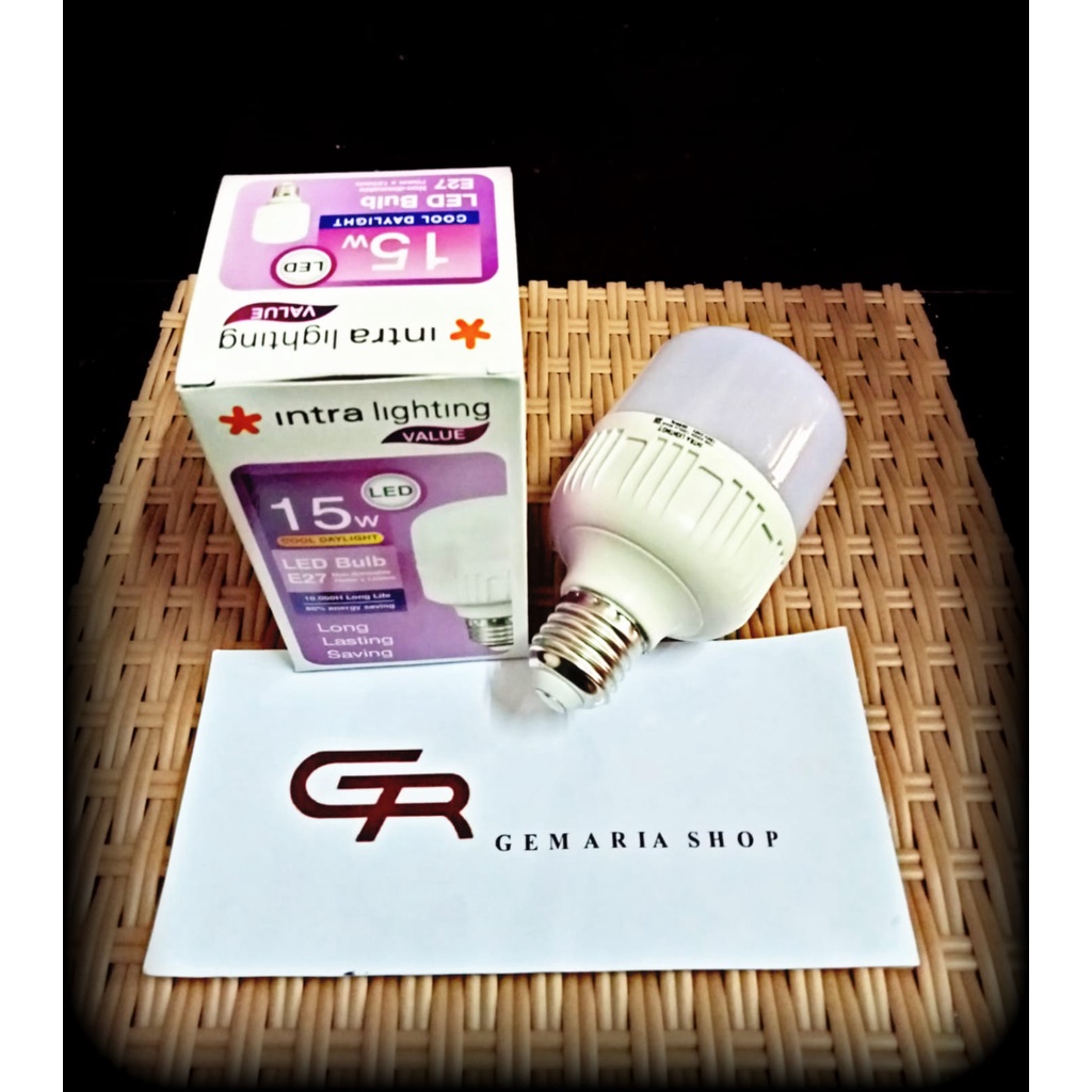 LAMPU LED T BULB 15W E27, INTRA LIGHTING