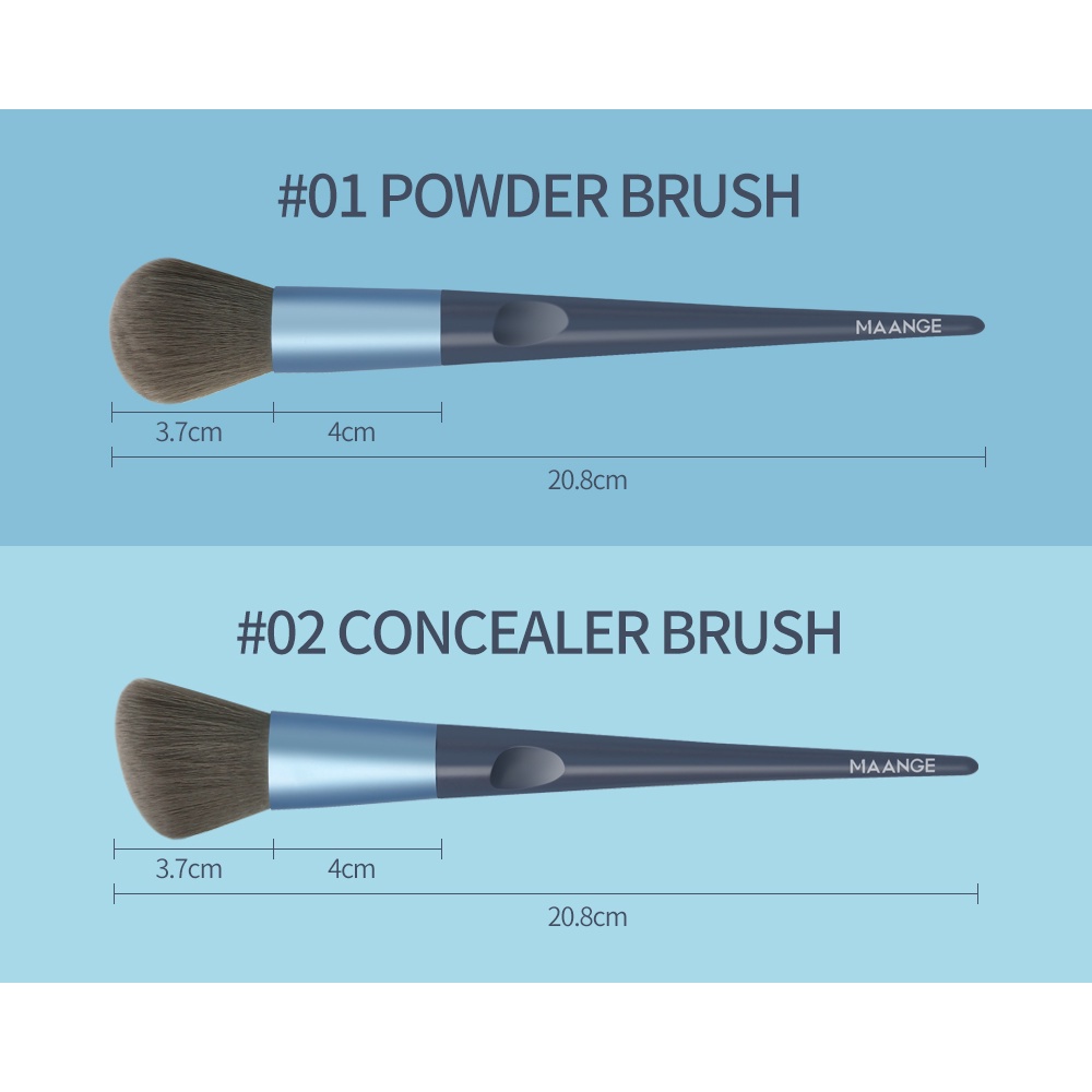 MAANGE5991 Brush Kit 18 Pcs Brush Kosmetik Pro Nylon Makeup Brushes Kit Kuas Perona Mata Bedak Perona Mata Face
