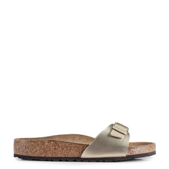 BIRKENSTOCK SANDAL WANITA ORIGINAL Madrid Birko-Flor Sandals In GOLD