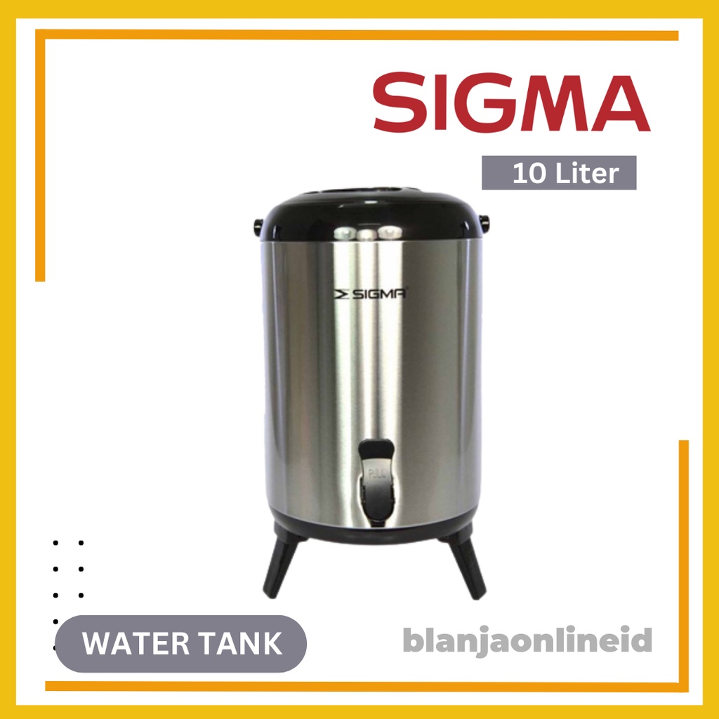 Sigma Water Tank Termos Dispenser 10 Liter Stainless Steel