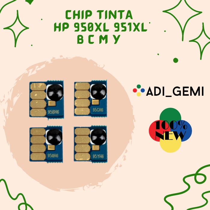 CHIP TINTA HP950 XL HP951XL BCMY