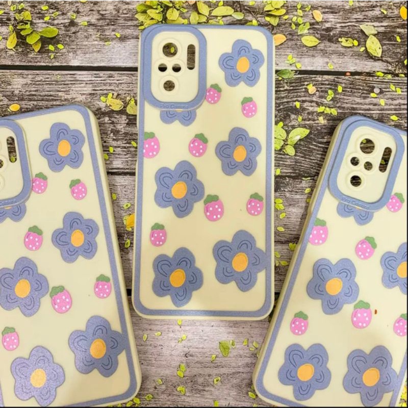 SOFTCASE MOTIF LUKISAN MINYAK BUNGA REALME 5 5I 7I C17 C11 C15 C20 C11 2021 C31 C35 - UA