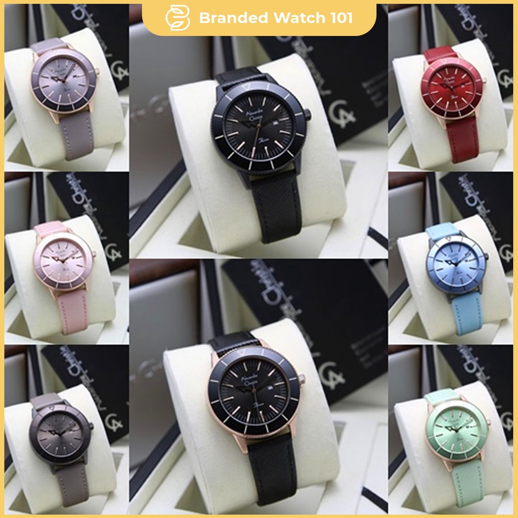 ORIGINAL Jam Tangan Wanita Alexandre Christie AC 5002 / AC5002 / 5002 Garansi Resmi 1 Tahun, Leather