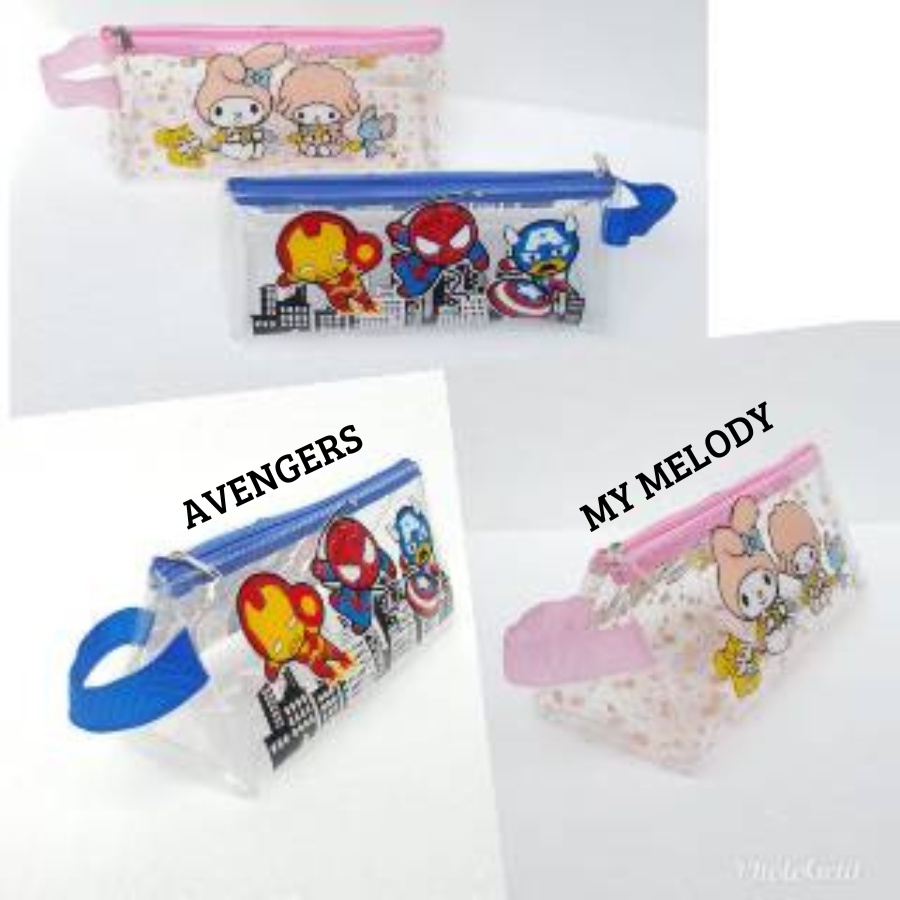 

PENCIL CASE TRIANGLE /PENYIMPANAN PENCIL / PENCIL CASE / TAS PENSIL ANAK /TAS PENYIMPANAN / PENSIL / KANTONG PENSIL / TAS PENSIL KARAKTER / TAS ANAK /KARAKTER AVENGERS /KARAKTER MY MELODY