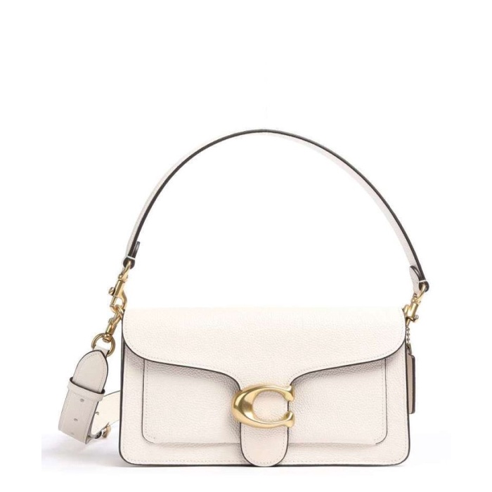 Coach Tabby 26 Leather Shoulder Bag Chalk White Original 100%