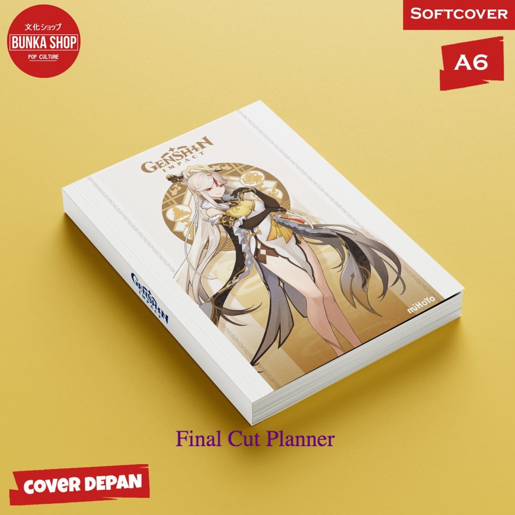 

Pocket Note Game Genshin Impact Ningguang Softcover A6 Buku Tulis Catatan Notes Agenda Planner Jurnal