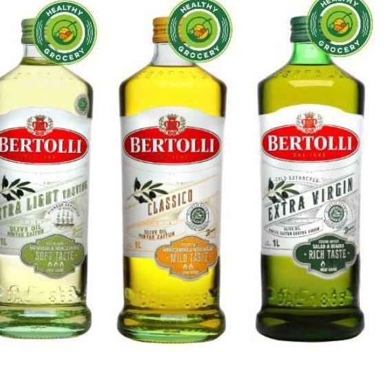 

Terjangkau--Bertolli 1 Liter Extra Light / Extra Virgin / Classico / Minyak Zaitun / Olive Oil / EVOO / ELOO