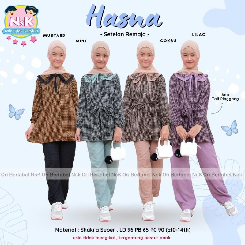 Hasna Setelan Remaja Perempuan By NsK Baby Kids Fashion Store