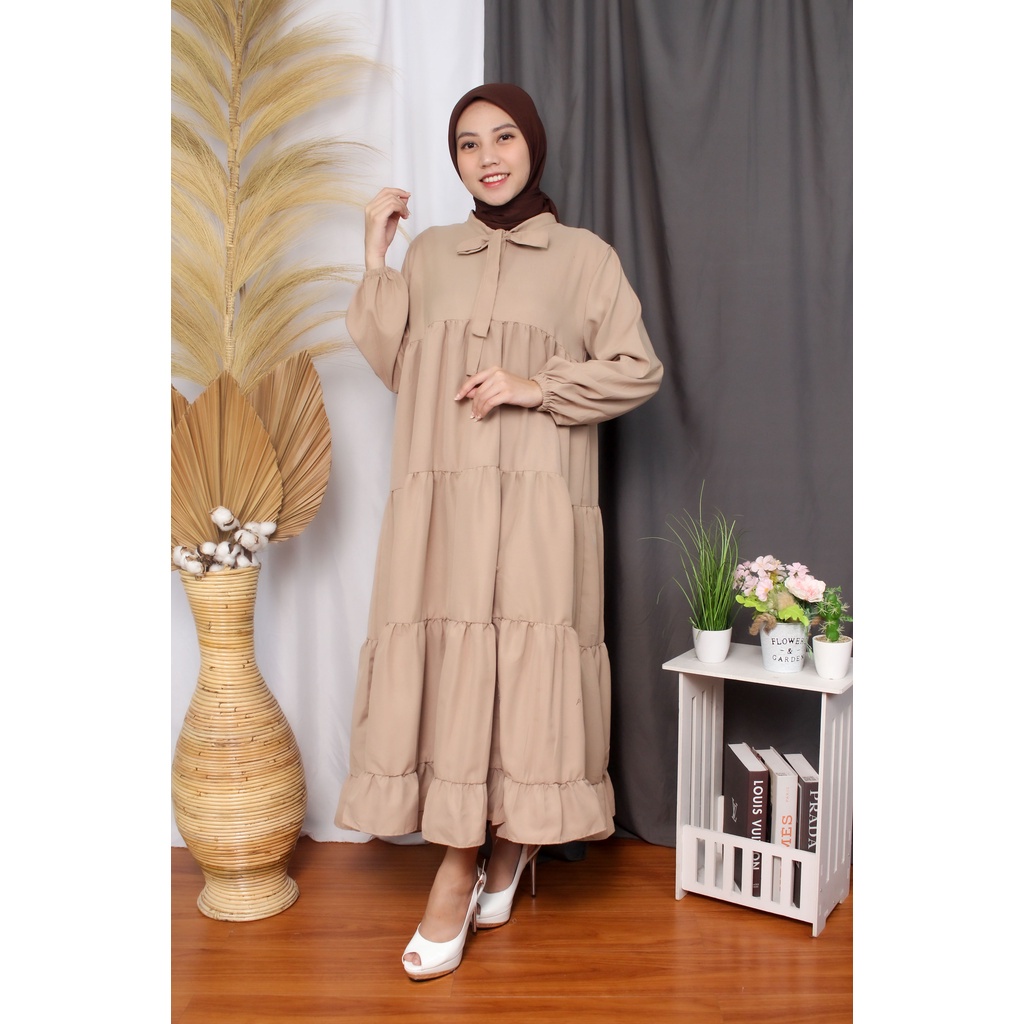 RX Fashion - JUMBO / SOJIN MIDI DRESS / BABYDOLL / LONG TUNIK WANITA TERBARU / GAMIS POLOS MURAH KEKINIAN - BN