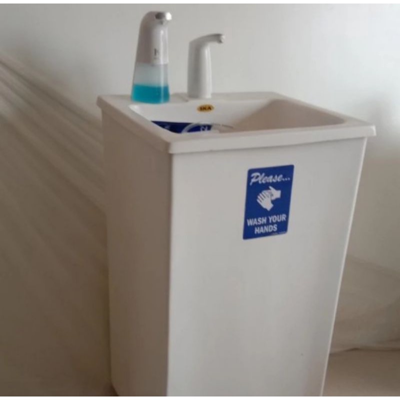 wastafel portable cuci tangan / wastafel berbahan fiber glass / wastafel dengan roda