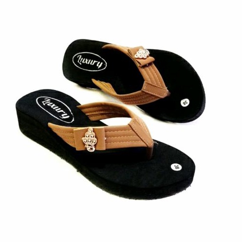 SANDAL JEPIT WANITA TERBARU - WEDGES WANITA - SANDAL JAPIT WANITA (HAMBEK)