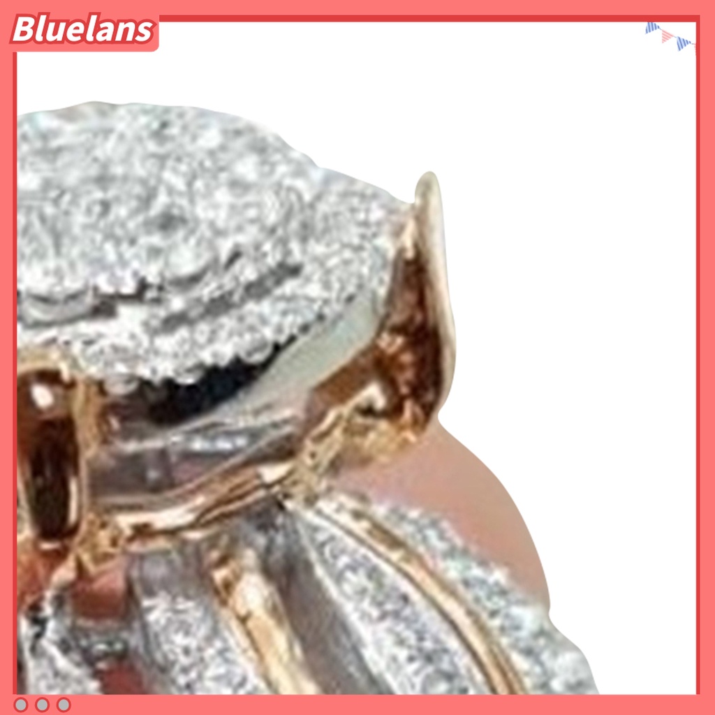 Bluelans Cincin Berlian Imitasi Multi Layer Untuk Wanita