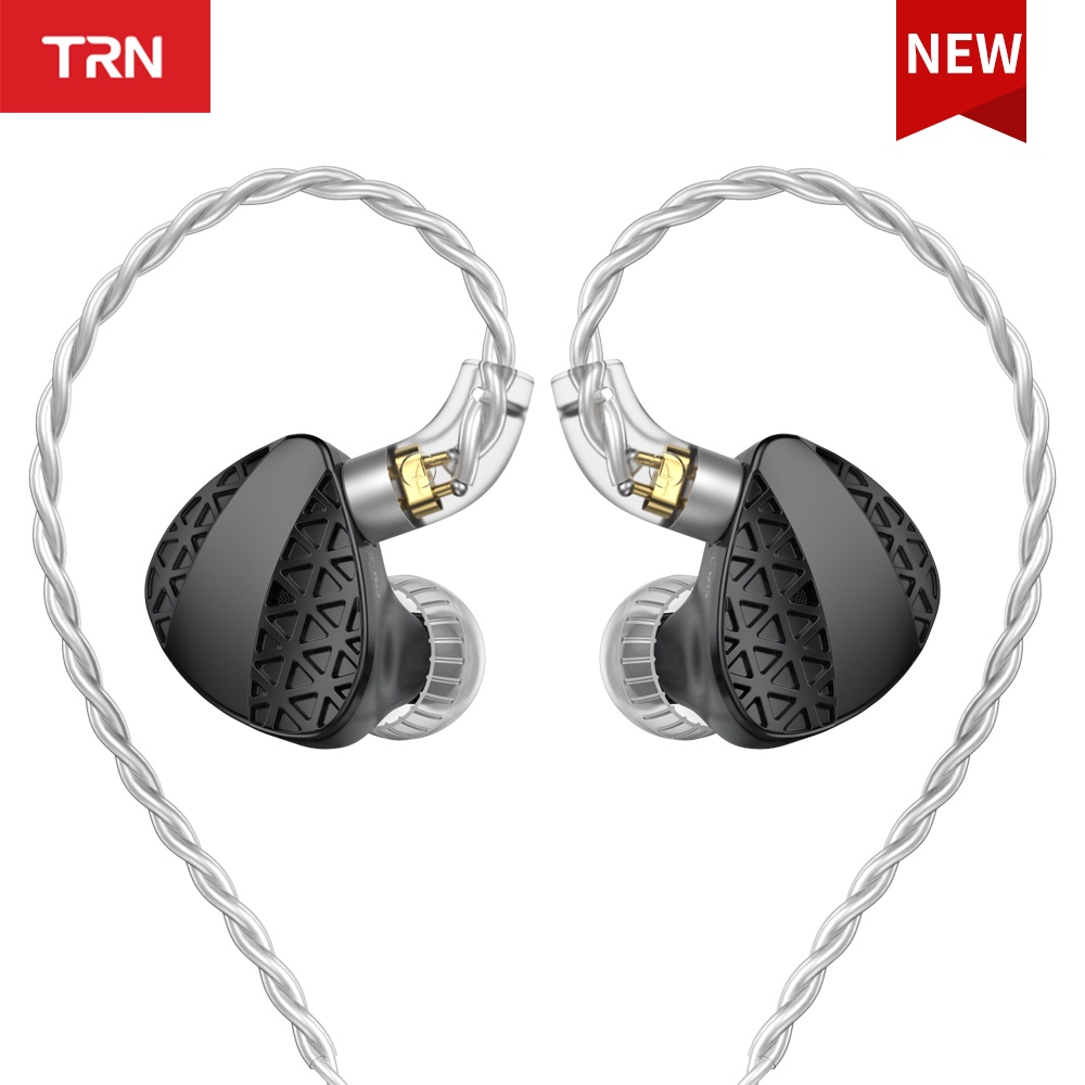 Trn MT3 Earphone In-Ear Dual-Chamber Dinamis N52 Magnet Zinc Alloy Untuk BAX EMA Kirin ST5 MT1